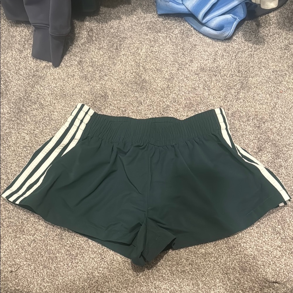 ⭐️SUPERDOWN REVOLVE GREEN AND WHITE SHORTS
